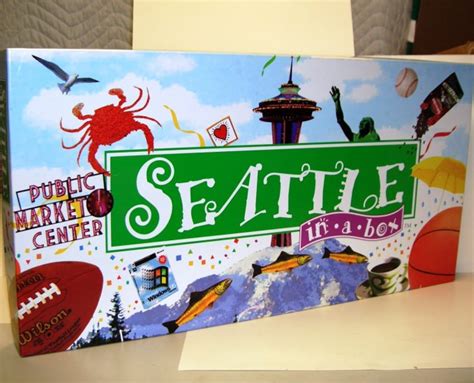 Seattle In A Box Like Seattle Opoly Monopoly Style Board Game