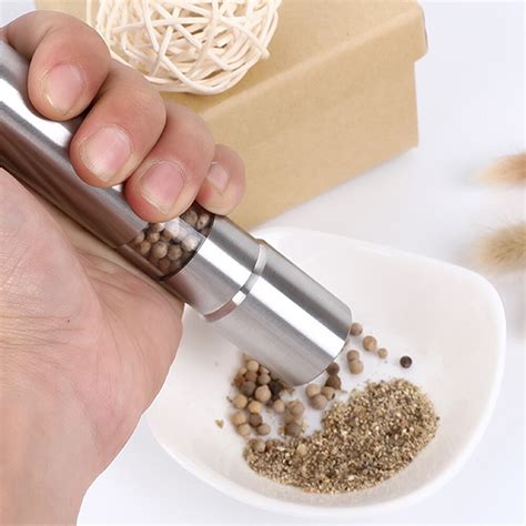 Spice Pepermolen Grinder Rvs Handheld Zout Peper G Grandado