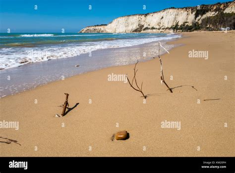 Beach Of Eraclea Minoa In Sicily Italy Stock Photo Alamy