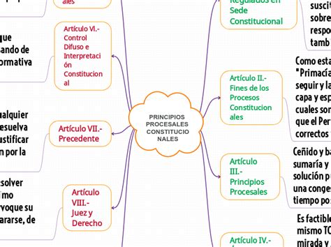 Principios Procesales Constitucionales Mind Map