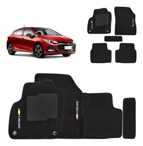 Kit De Tapete Carpete Cruze Preto Trava Original