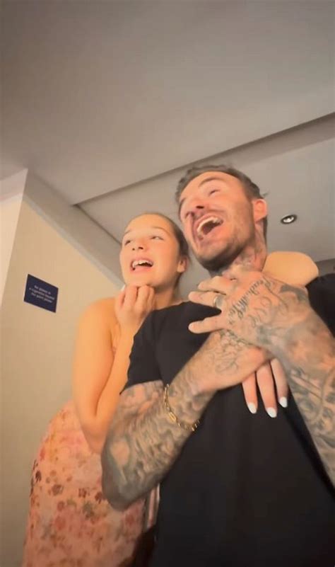 David Beckham And Harper Sing Together At Elton John Concert In