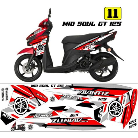 Striping Mio Soul GT 125 ใหม Facelift Variation 02 พรอมสง Shopee