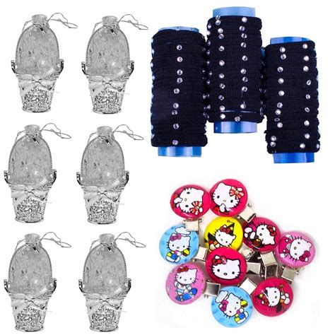 Wizme Kanya Pujan Ts Navratri Kanjak Ts Navratri Ts For Kdis Girls Set Of 10 Hair Clips