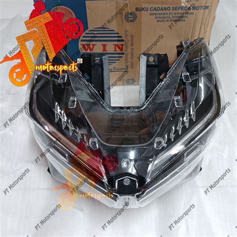 Honda Vario Headlamp Headlight Assy Lampu Besar Lampu Cover Led