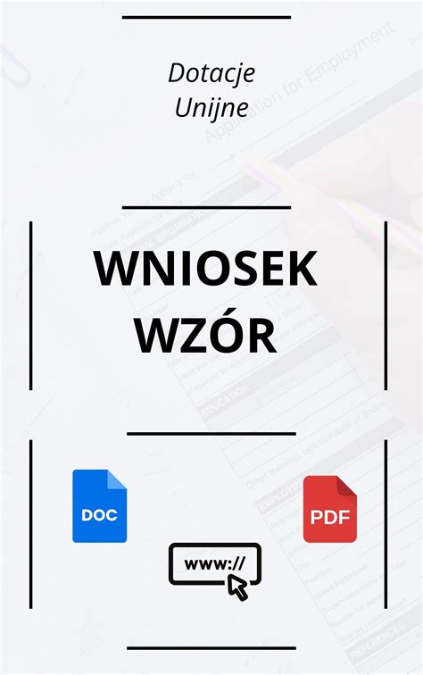 Wniosek O Dotacje Unijne Wzór