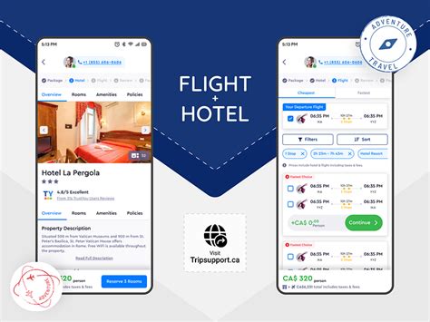 travel agency design hotel booking flight ticket packages