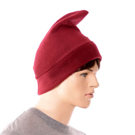 Burgundy Phrygian Cap Liberty Hat Maroon Fleece Cosplay