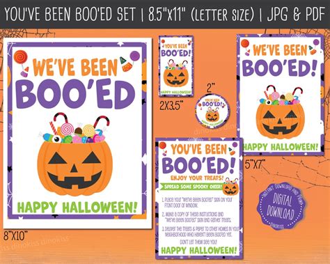 Youve Been Booed And Weve Been Booed Printable Set Youve Been Booed