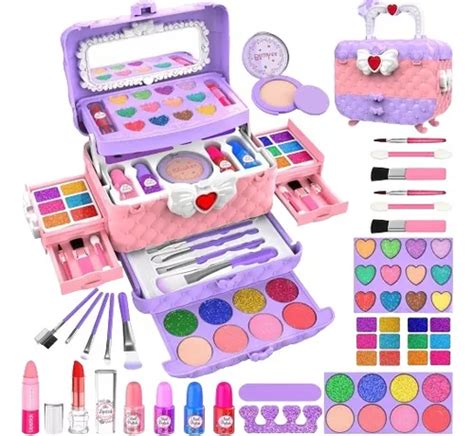 Kit De Maquillaje Para Ni A No T Xico Lavable Env O Gratis