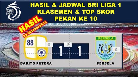 Hasil Liga Indonesia Tadi Malam Barito Putera Vs Persela Hasil Bri