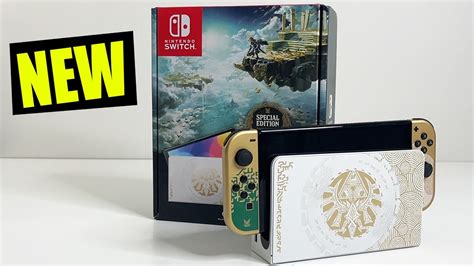 Zelda TOTK Special Edition Nintendo Switch OLED Console Unboxing