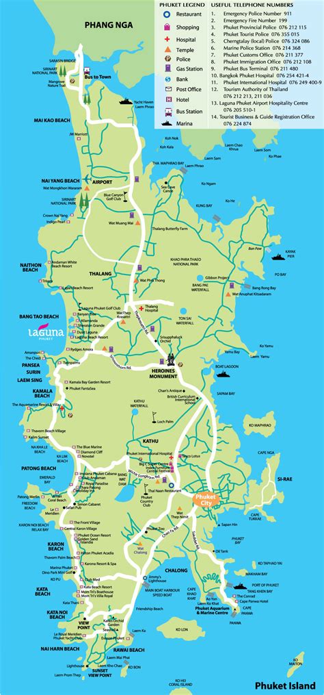 Map Phuket Large •