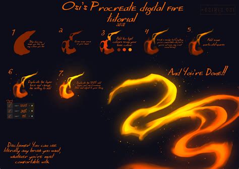 Procreate Fire Tutorial 2021 By Osirisosi On Deviantart