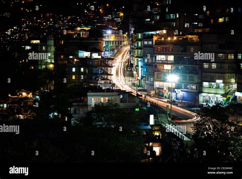 Gangtok at night, Sikkim, India Stock Photo - Alamy