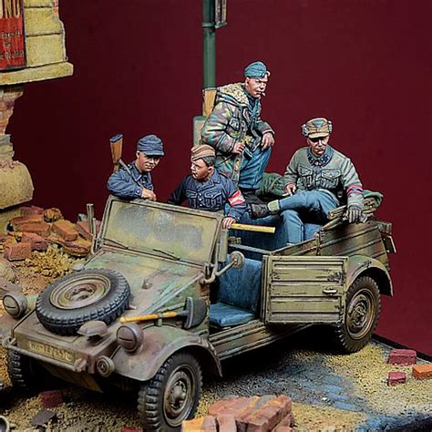 1 35 O Nierzy WW II 4 Figurki Zestaw 2 Model Z Ywicy Figurowy O Nierz