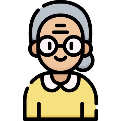 Grandmother Special Lineal Color Icon