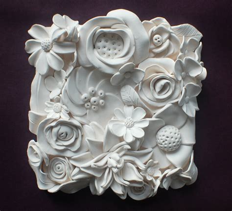 Clay Sculpture Flowers