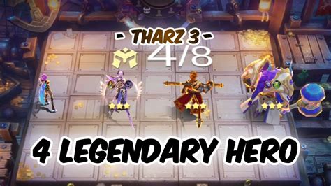 Tharz Skill 3 4 Legendary Hero Cara Mudah Menang Pakai Commander Tharz Skill 3 Magic Chess