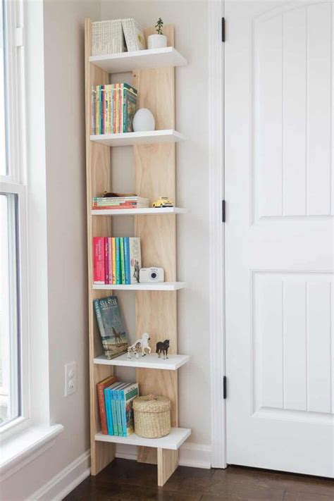 DIY 60 Corner Bookcase One Room Challenge Week 3 Muebles Para