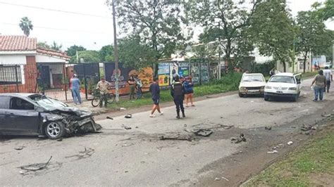 Impactante accidente múltiple dejó tres heridos