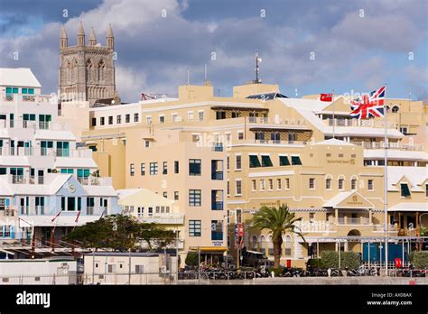 Bermuda Hamilton City Of Hamilton Front Street And Central Hamilton