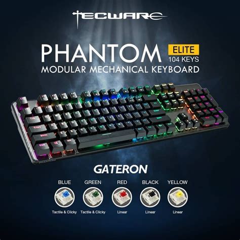 Jual Tecware Phantom Elite 104 Keys RGB - Mechanical Gaming Keyboard ...