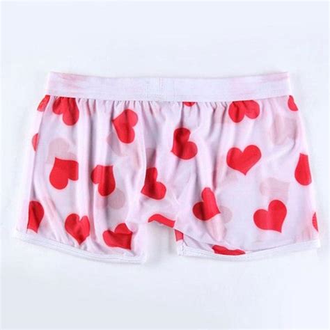 Cheap Trendy Clothing Men S Sexy Breathable Printed Boxer Briefs Mesh