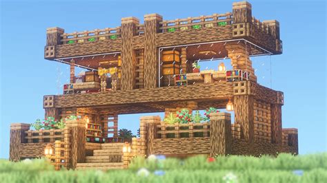 Minecraft How To Build An Oak Survival House Youtube