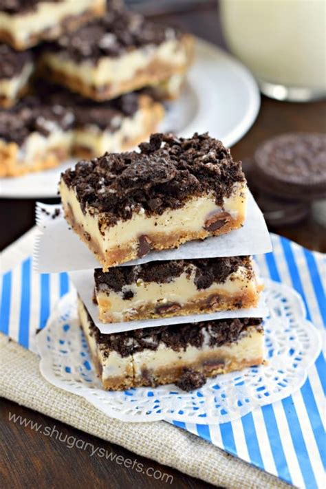 Oreo Fudge Bars Recipe Shugary Sweets