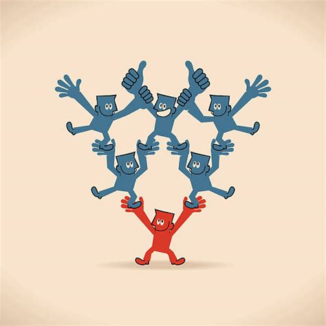 Human Pyramid Clip Art Vector Images And Illustrations Istock