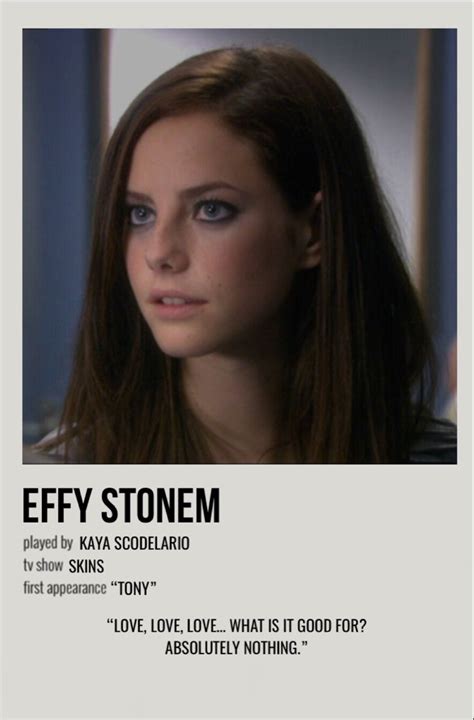 Effy Stonem Effy Stonem Skin Aesthetics Movie Posters Minimalist