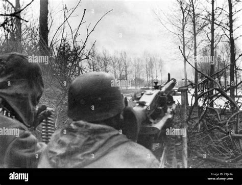 Deutsche Fallschirmjäger an der Westfront 1945 Stockfotografie Alamy