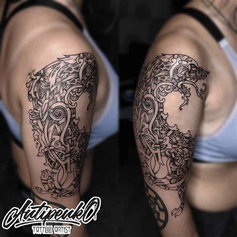 55 Coolest Norse Wolf Tattoo Ideas