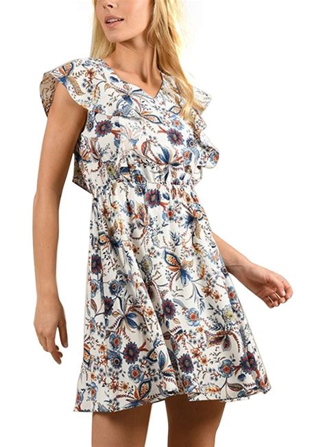 Molly Bracken V Neck Printed Dress Buy Online At Mode Co Nz