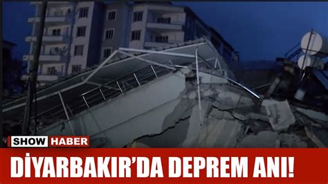 Diyarbakır da deprem anı kamerada Bina böyle yıkıldı YouTube