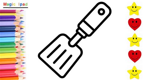 Como Dibujar Una Espatula Dibujos Para Ni Os How To Draw A Spatula