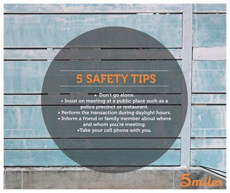 Safety First: 5 Safety Tips for Buyers & Sellers - 5miles