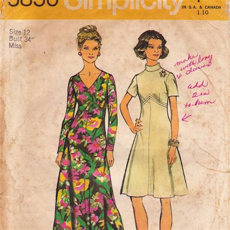 Simplicity 5850 Etsy