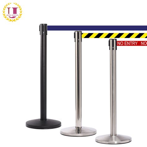 Stainless Steel Crowd Control Barrier With 2 Meter Retractable Belt