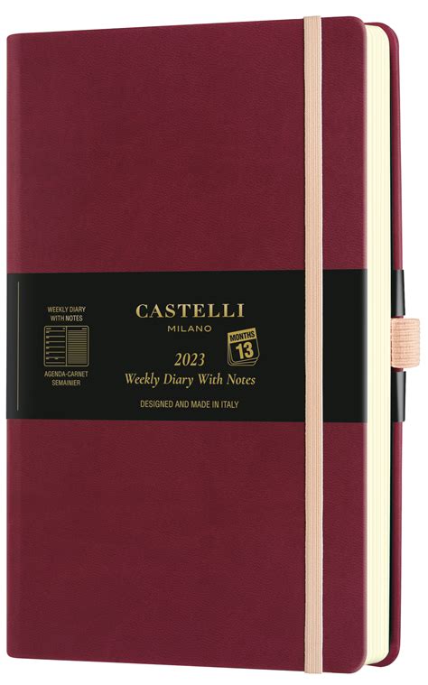 Buy Castelli Aquarela Black Cherry 2023 A5 Diary At Mighty Ape NZ