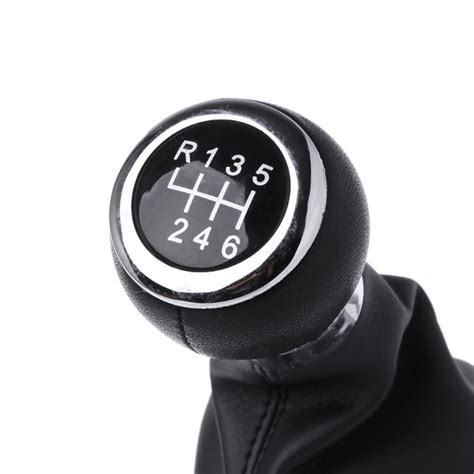 6 Speed Leather Car Manual Gear Mt Shift Knob Gaitor Boot Wish