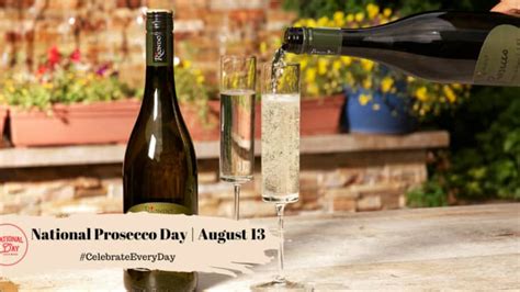 National Prosecco Day August National Day Calendar