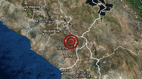 Un sismo de magnitud 4 7 remeció la región Tacna esta mañana RPP Noticias