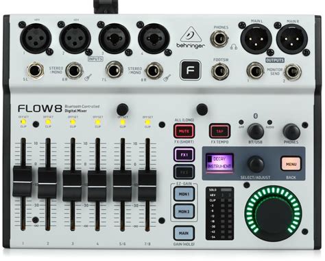 Behringer FLOW 8 8-input Digital Mixer with Bluetooth | Sweetwater