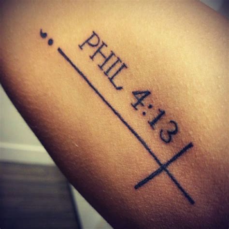 Philippians Bible Verse Tattoo On Ribs