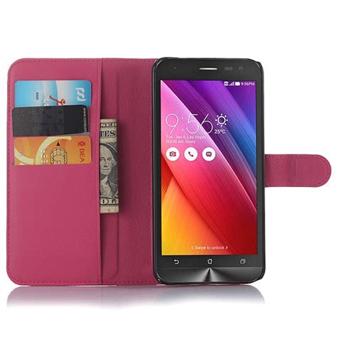 Effelon Wallet Style Flip Phone Case Cover Pu Leather Case For Asus