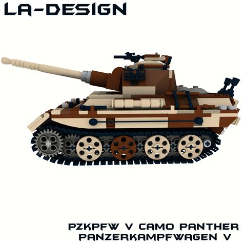 LEGO WW2 Panther Panzer CAMO Tank 2 The PzKpfw 5 V CAMO Ta Flickr