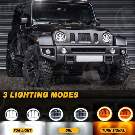 Led Fog Lights For Jeep Wrangler Jl Jlu Rubicon Sahara