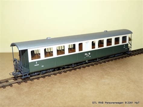 RhB STL Modell Personenwagen 2 Kl Bahnbilder De